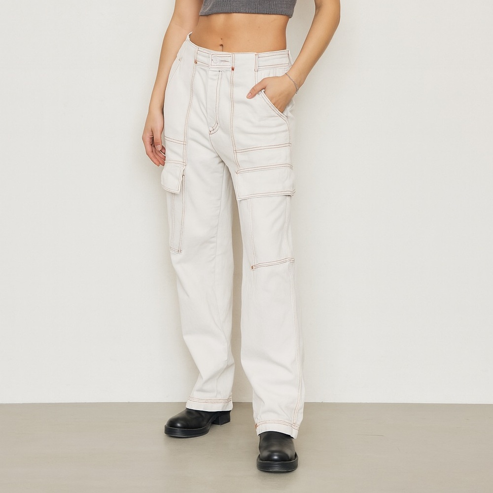 We The Free Cream Cargo Pants